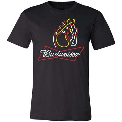 Neon Budweiser Clydesdales T-Shirt
