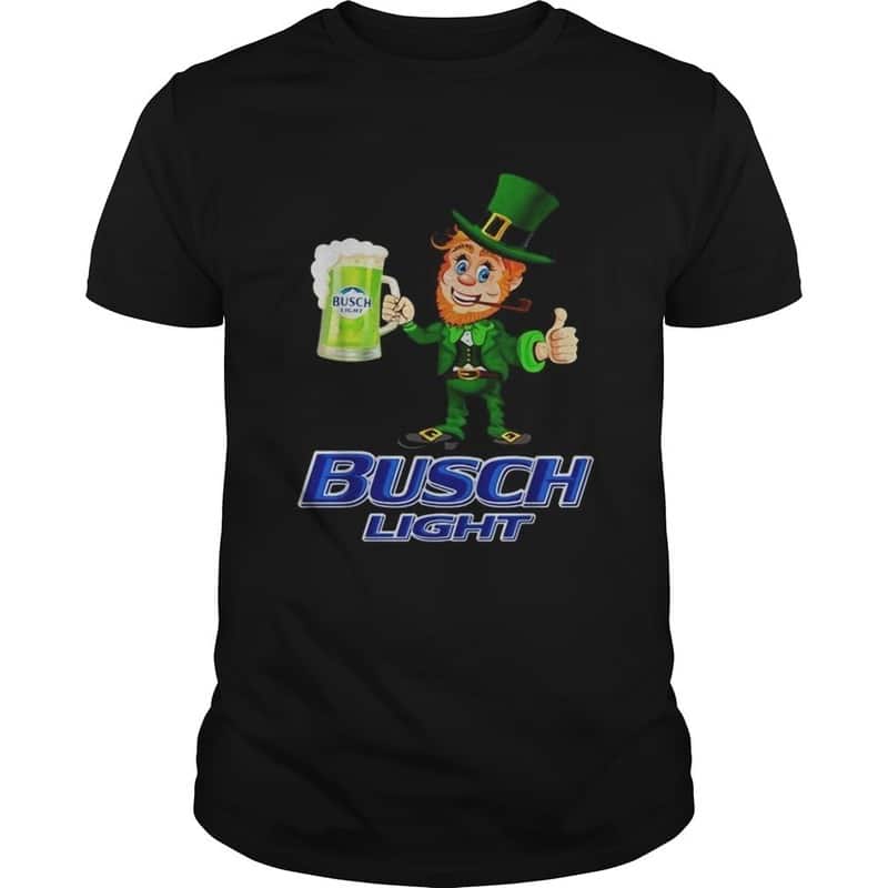 Funny Uncle Sam St. Patrick Day Busch Light T-Shirt For Beer Lovers