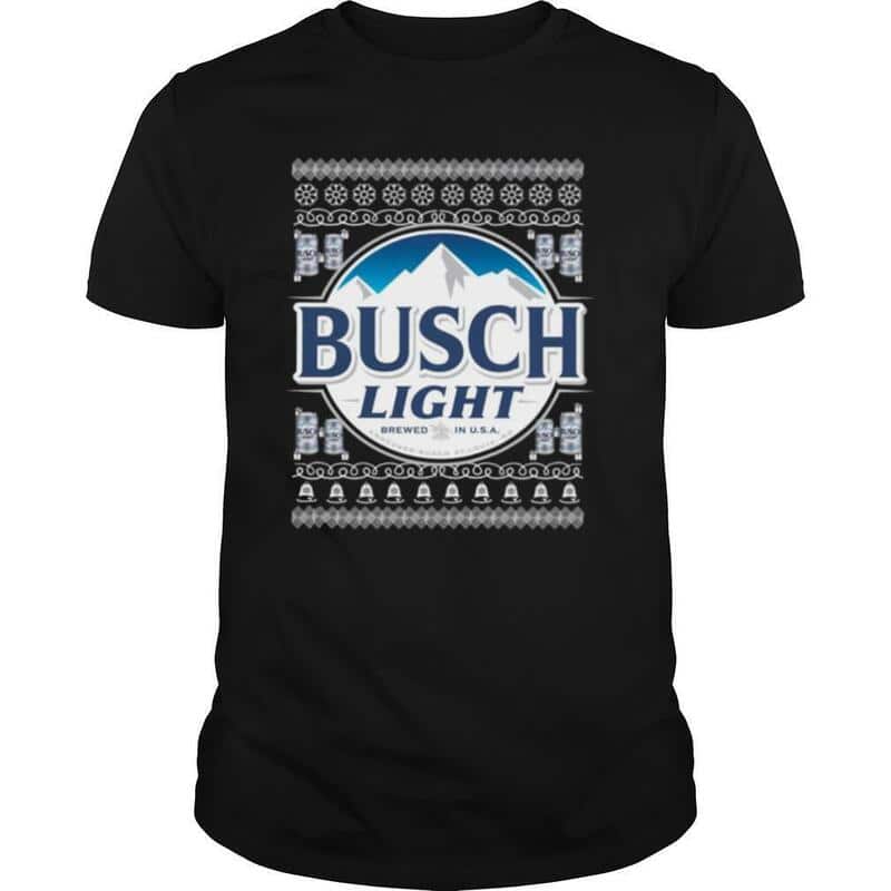 Busch Light T-Shirt Merry Christmas Gift For Beer Lovers