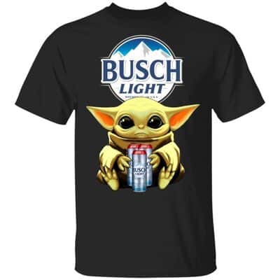 Star Wars Baby Yoda Loves Busch Light T-Shirt