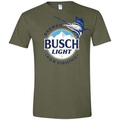 Brewed Busch Light T-Shirt For Fishing Lovers