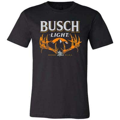 Busch Light T-Shirt Deer Horn Best Gift For Beer Lovers
