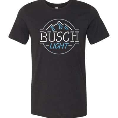 Basic Busch Light T-Shirt Neon Mountain Gift For Beer Drinkers