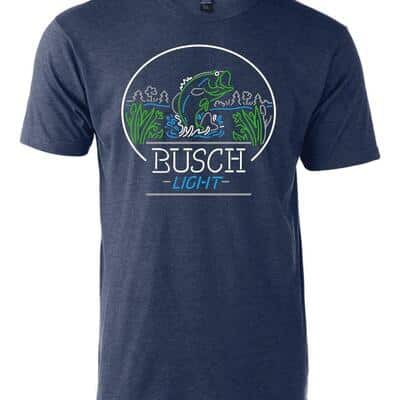 Busch Light T-Shirt Neon Fish For Fishing Lovers