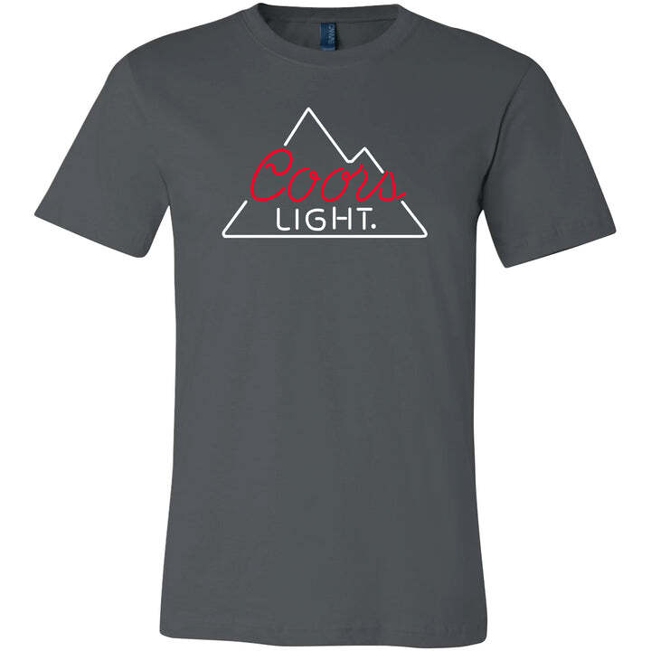 Coors Light T-Shirt Red And White Neon For Beer Lovers