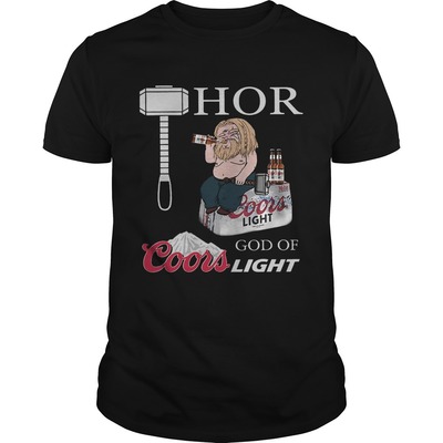 Funny Fat Thor God Of Coors Light Beer T-Shirt