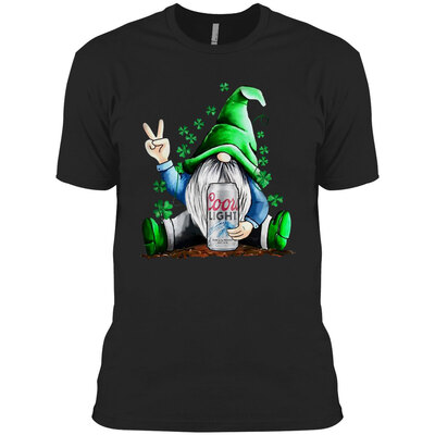 Gnome Loves Coors Light Beer St. Patrick’s Day T-Shirt