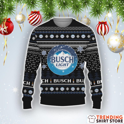 Busch Light Ugly Christmas Sweater For Beer Drinkers