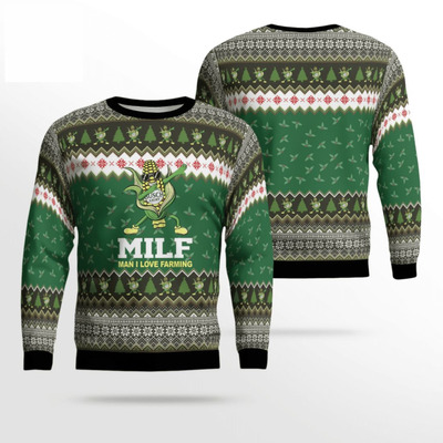 MILF Man I Love Farming Busch Light Ugly Christmas Sweater