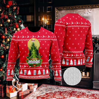 Funny Grinch Loves Coors Light Ugly Christmas Sweater