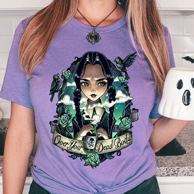 Wednesday Addams Over Your Dead Body T-Shirt