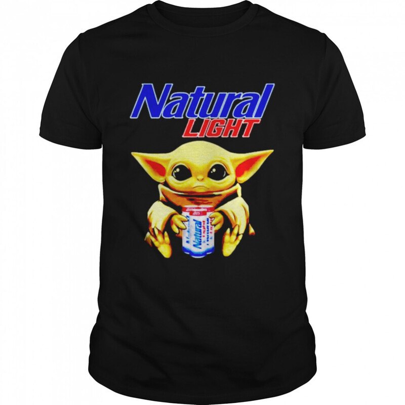 Star Wars Baby Yoda Loves Natural Light Beer Shirt