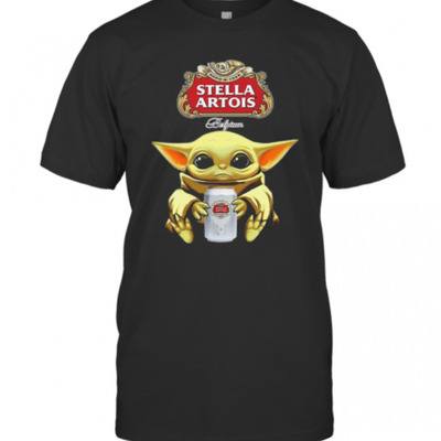 Baby Yoda Star Wars Loves Stella Artois T-Shirt