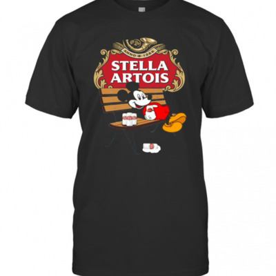 Mickey Mouse Loves Stella Artois T-Shirt