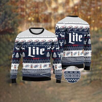 Miller Lite Time Ugly Sweater Christmas Gift For Beer Lovers