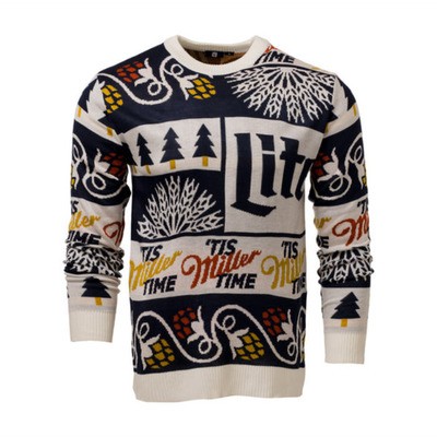 Miller Lite Ugly Sweater Holiday Gift For Beer Lovers