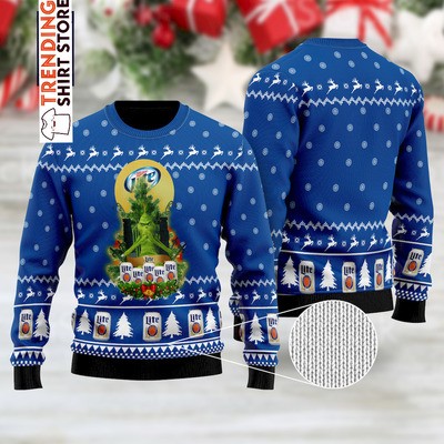 Funny Grinch Miller Lite Ugly Sweater