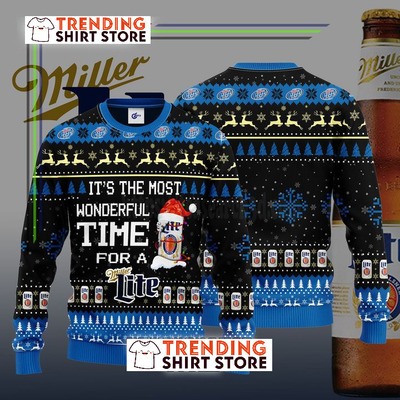 It’s The Most Wonderful Time For A Miller Lite Ugly Sweater For Beer Lovers