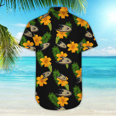 Tropical Flora Anaheim Ducks Hawaiian Shirt