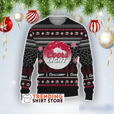 Coors Light Ugly Christmas Sweater For Beer Drinkers
