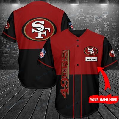 San Francisco 49ers Personalized Jersey Customized Name Baseball Jersey