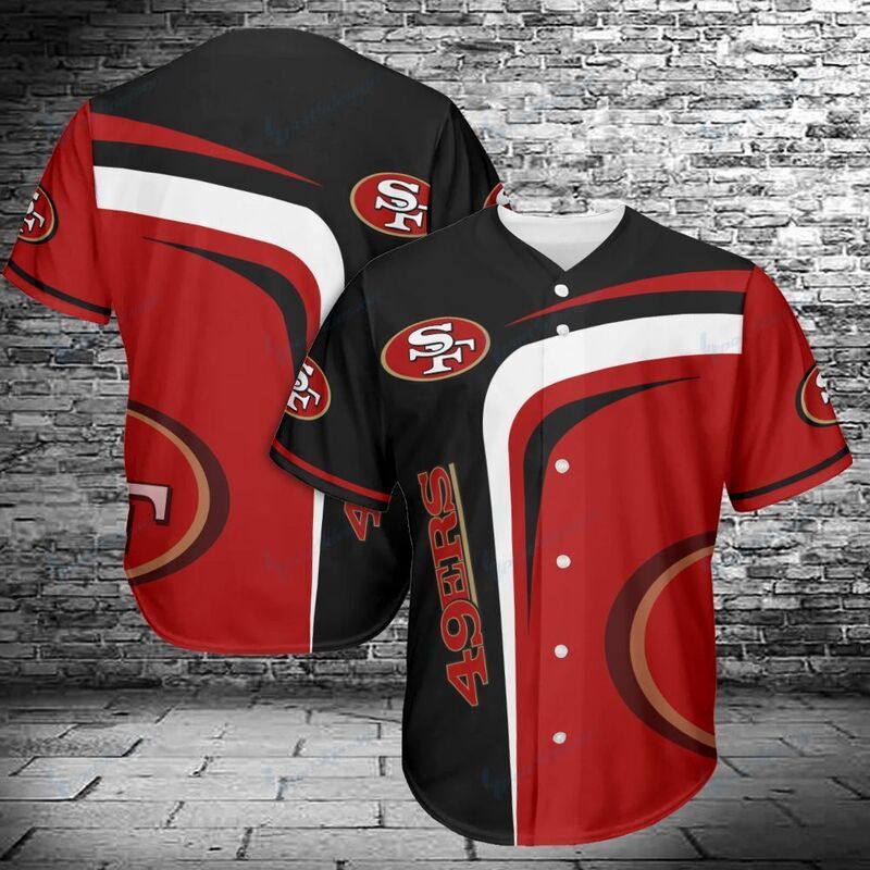 Cool San Francisco 49ers Baseball Jersey 49ers Fans Gift