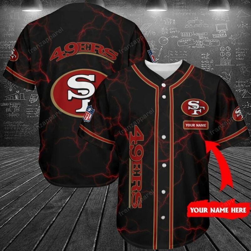 San Francisco 49ers Personalized Jersey Customizable Name Baseball Jersey