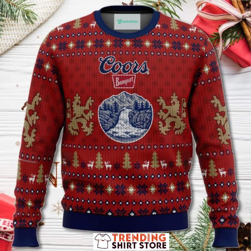 Coors Banquet Christmas Sweater Gift For Beer Lovers