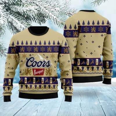 Coors Banquet Christmas Sweater For Beer Drinkers