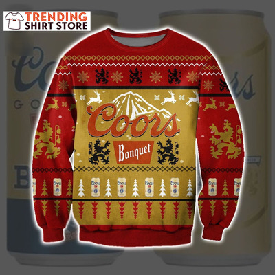 Coors Banquet Christmas Sweater Full Print For Beer Drinkers