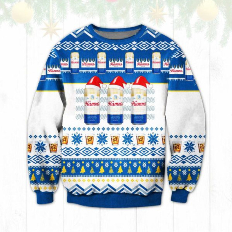 Hamm's Christmas Sweater Gift For Beer Lovers
