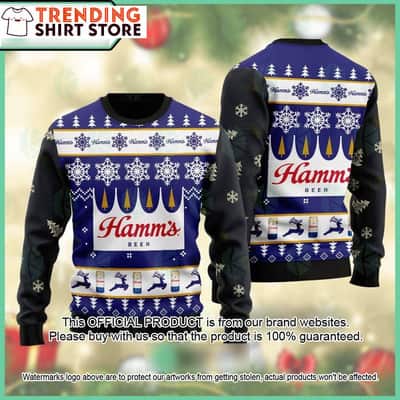 Hamm’s Christmas Sweater Unusual Gift For Beer Lovers