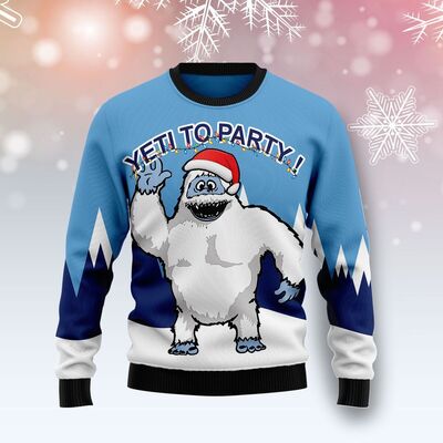 Funny Bigfoot Ugly Christmas Sweater Yeti To Party