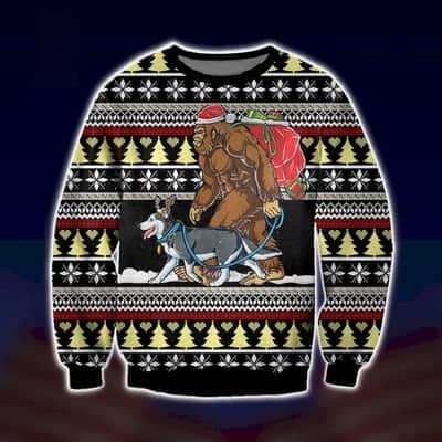BigFoot and Husky Ugly Christmas Sweater