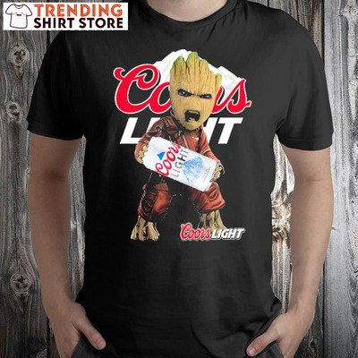 Angry Baby Groot Loves Coors Light T-Shirt
