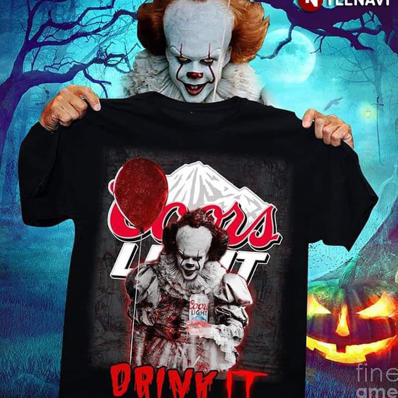 IT Pennywise Drink It Coors Light T-Shirt