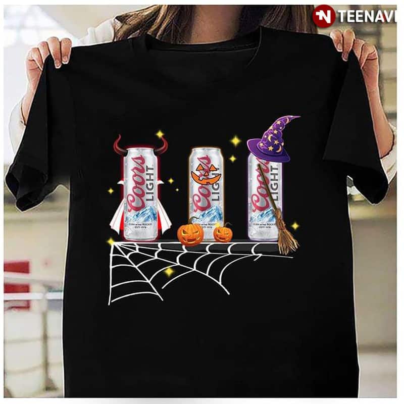 Halloween With Coors Light T-Shirt