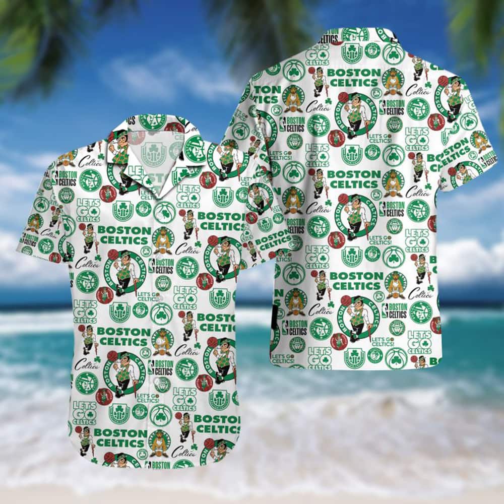 Boston Celtics Hawaiian Shirt Gift For Basketball Players