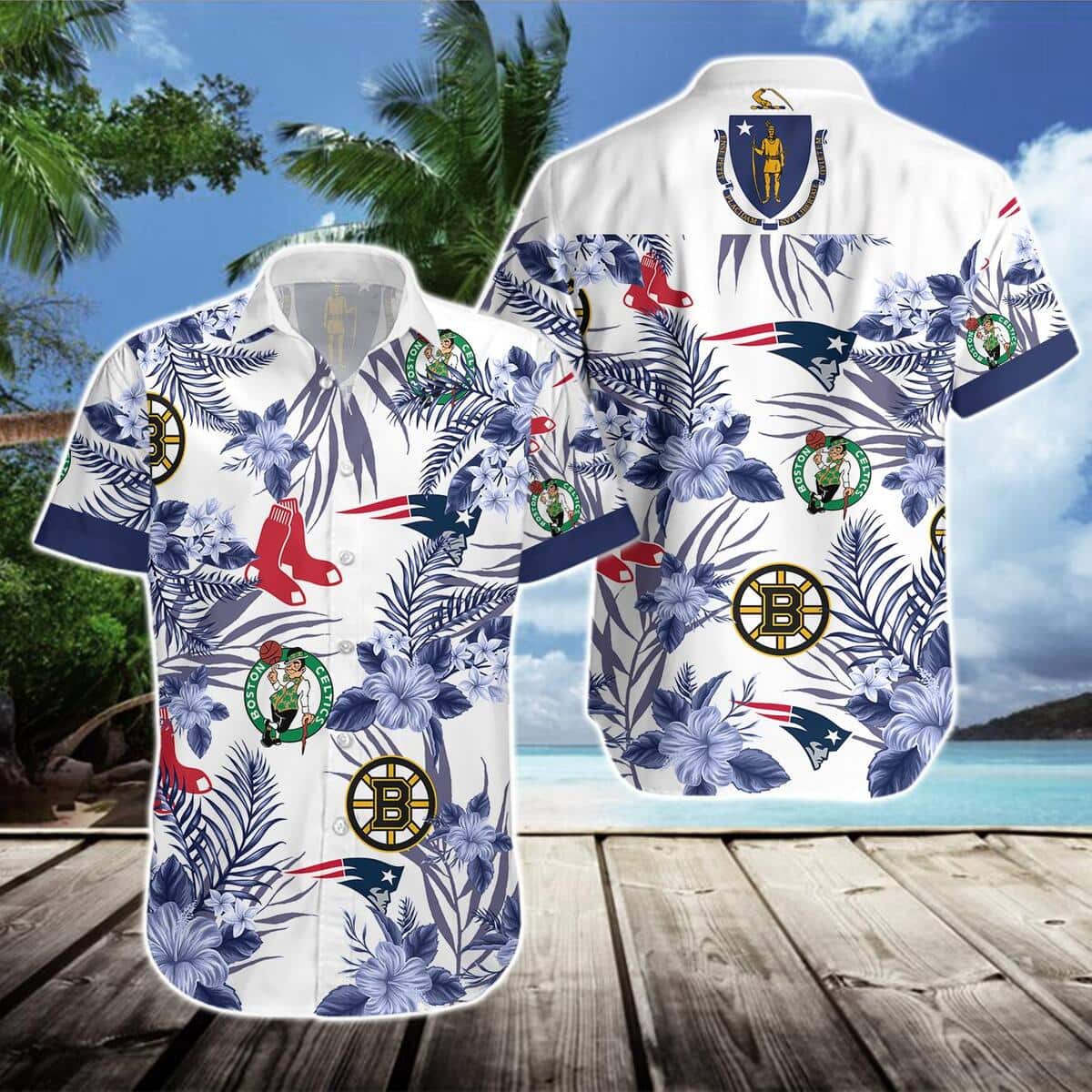 Boston Celtics Hawaiian Shirt Good Gift For Basketball Players
