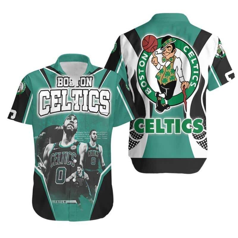 Boston Celtics Hawaiian Shirt Jayson Tatum Fans Gift