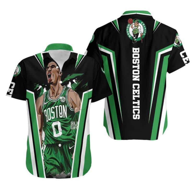 Jayson Tatum Boston Celtics Hawaiian Shirt Gift For Basketball Players