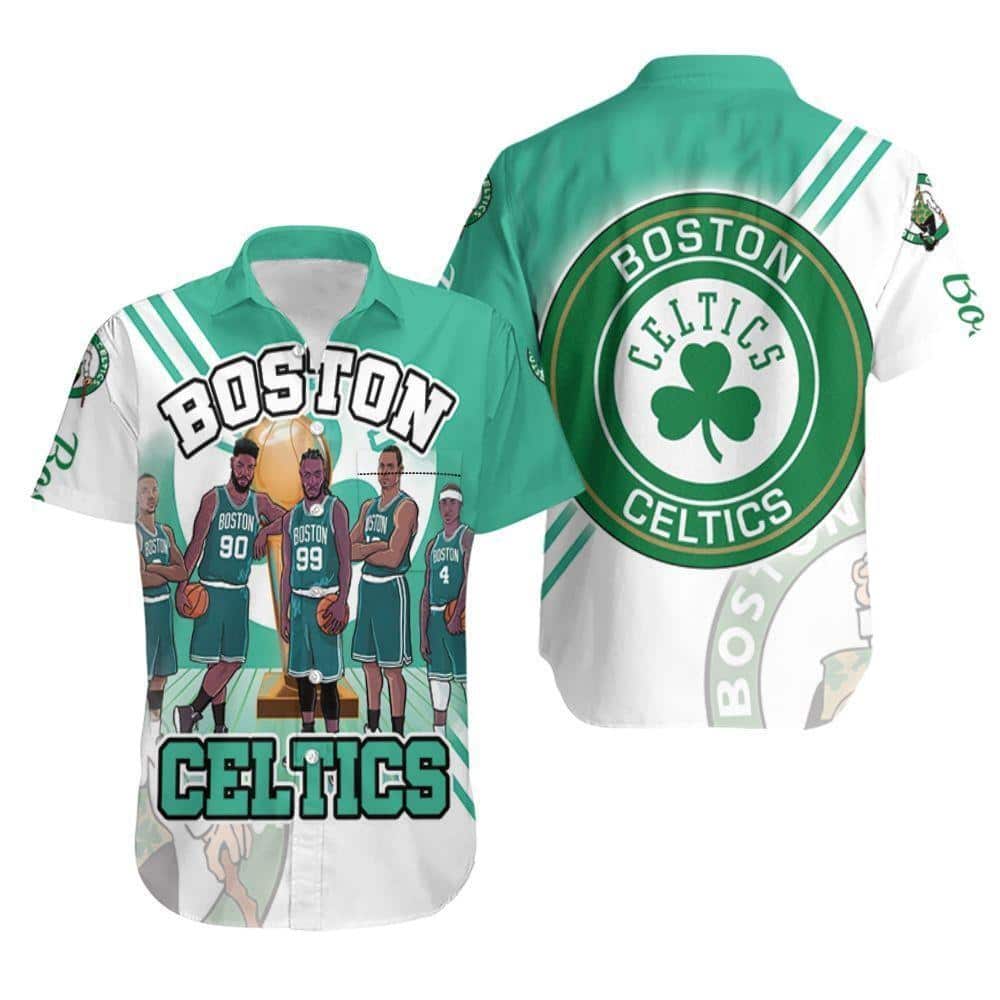Boston Celtics Hawaiian Shirt Gift For Basketball Fans