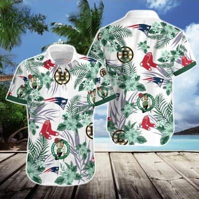 Boston Celtics Hawaiian Shirt Tropical Flora For Summer Lovers