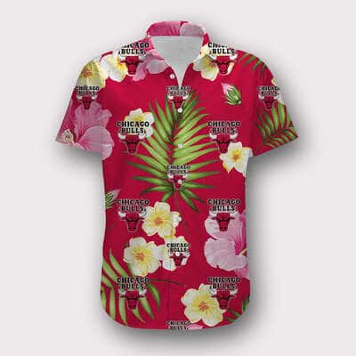 Chicago Bulls Hawaiian Shirt Summer Floral Beach Lovers Gift
