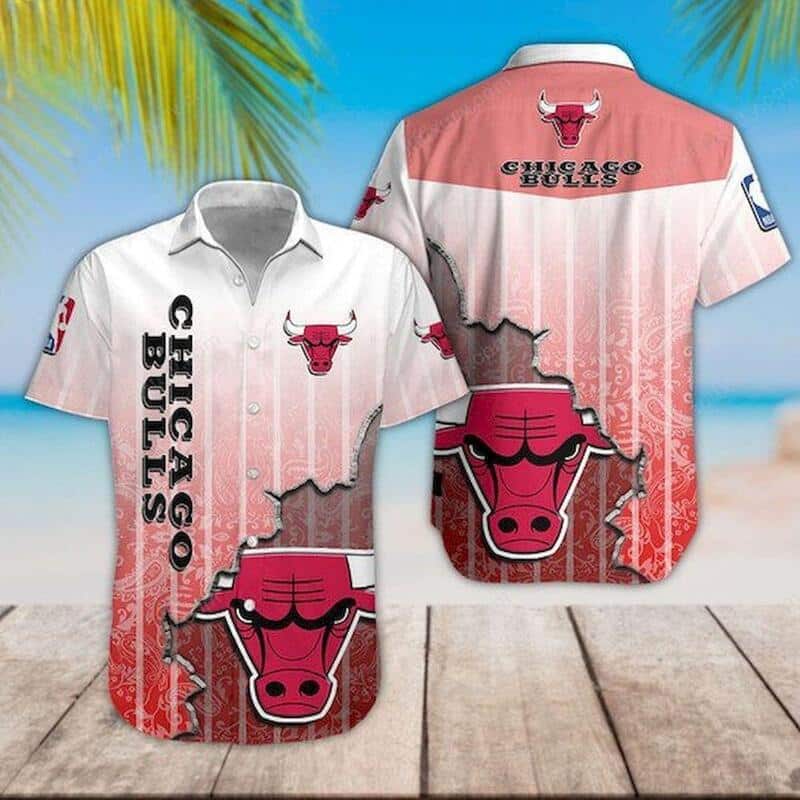 NBA Chicago Bulls Hawaiian Shirt For Basketball Fans