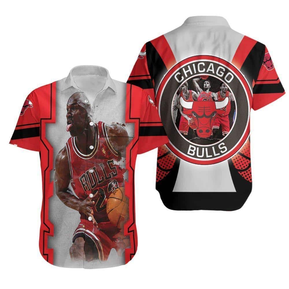 Michael Jordan 23 Chicago Bulls Hawaiian Shirt Gift For Basketball Fans