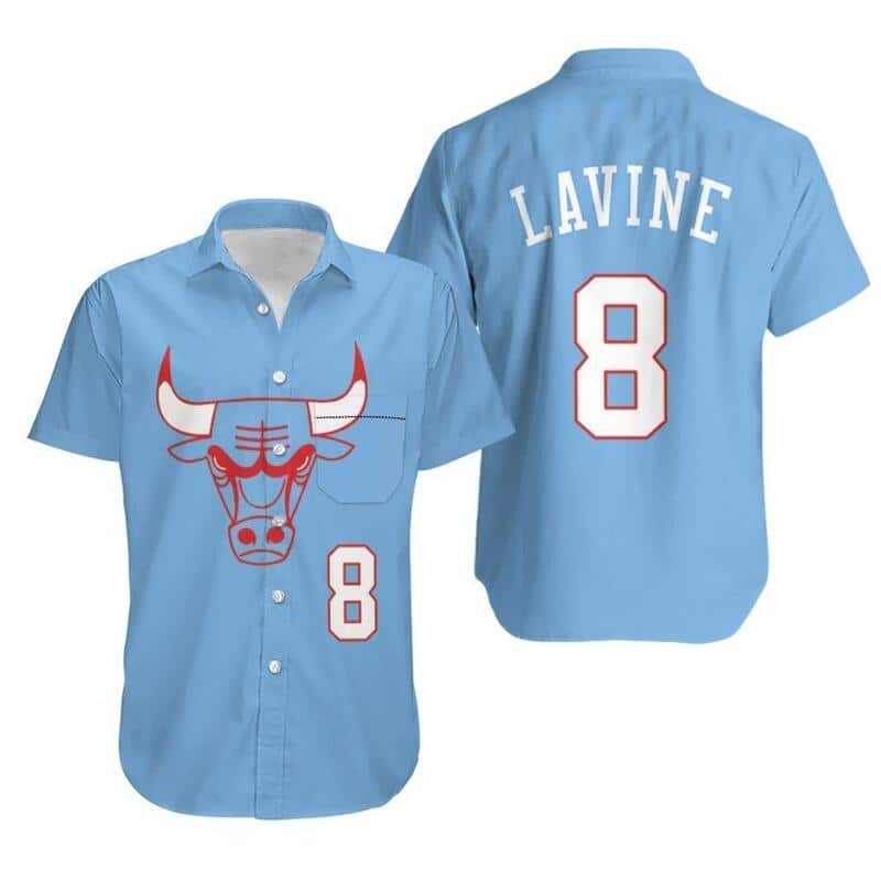 Basic Zach Lavine 8 Chicago Bulls Hawaiian Shirt