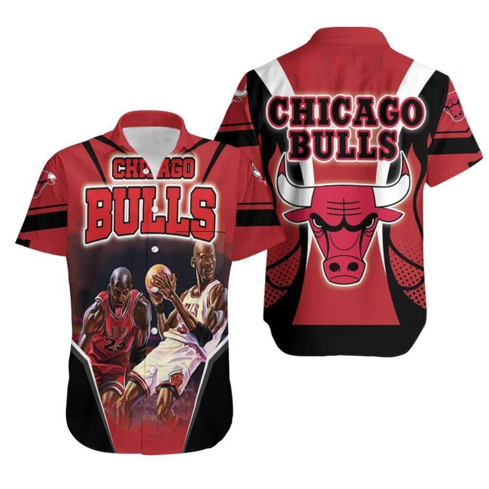 Chicago Bulls Hawaiian Shirt Michael Jordan 23