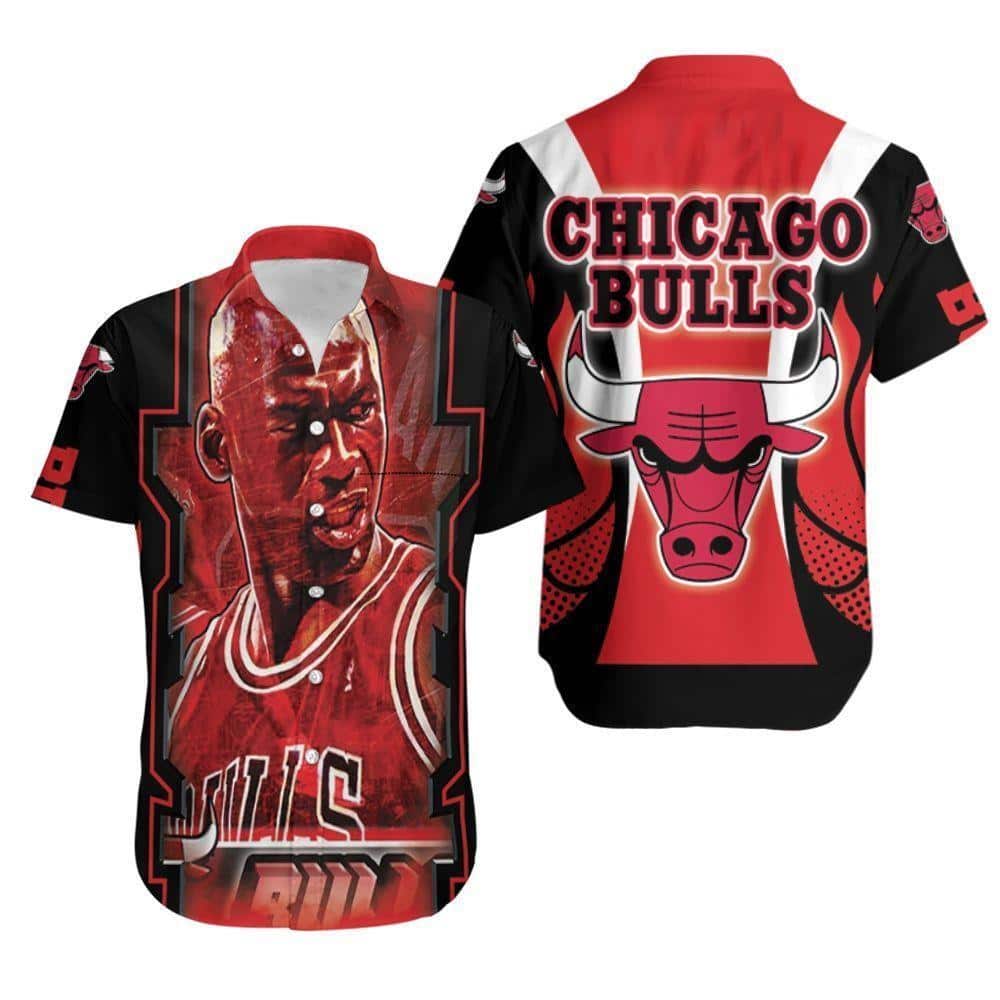 Michael Jordan Chicago Bulls Hawaiian Shirt Good Gift For Basketball Lovers