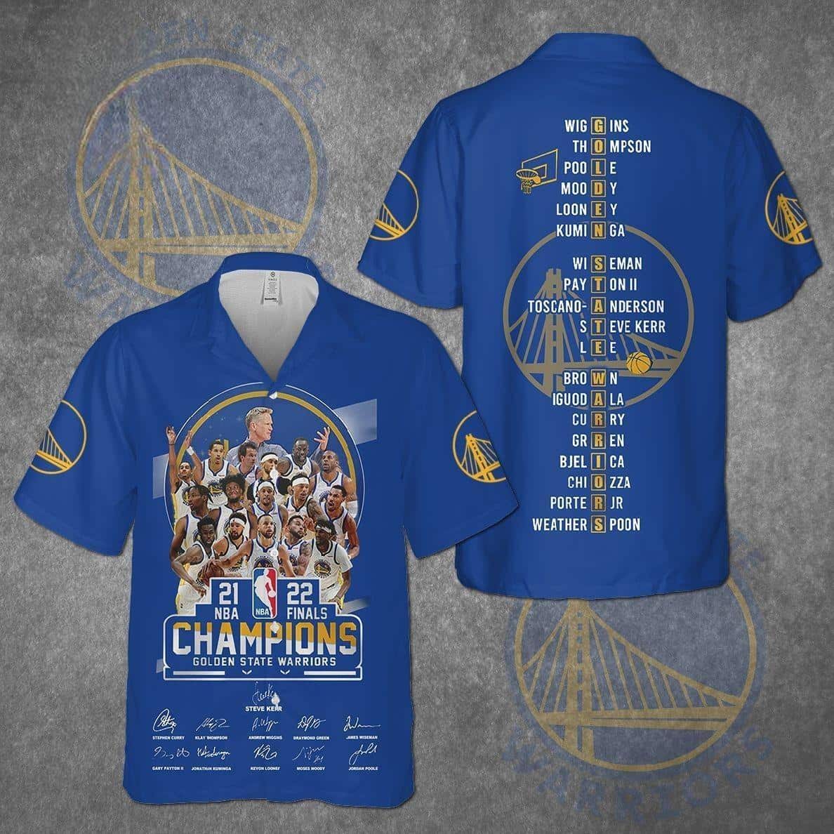 Golden State Warriors Champions Hawaiian Shirt